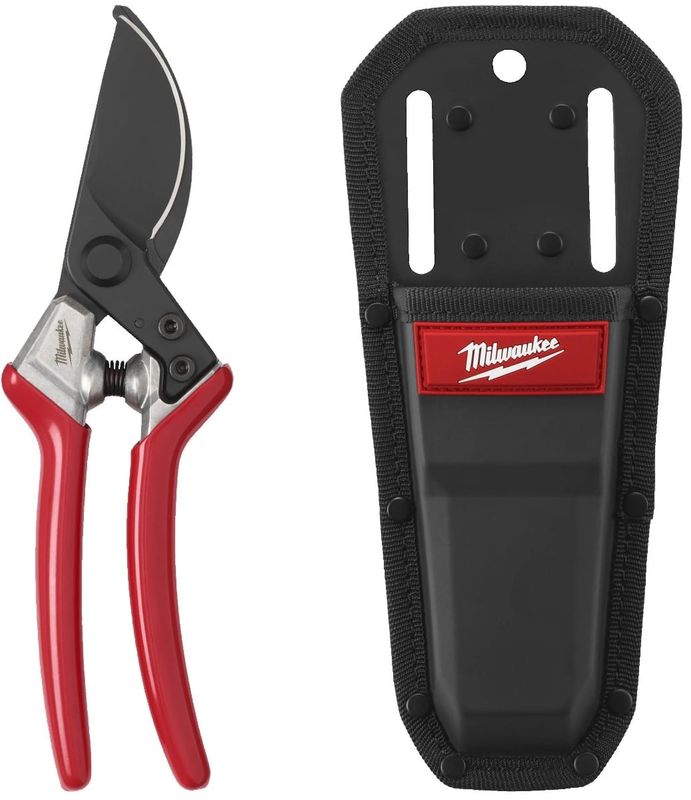 Foarfeca taiere ramuri gradina Milwaukee, max 25mm, lame otel forjat, blocare 2 pozitii, toc, 4932499679