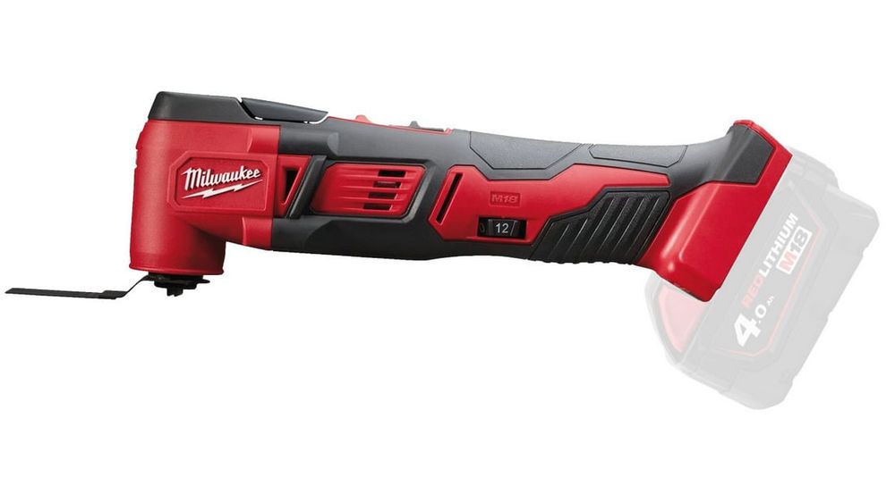 Unealta multifunctionala pentru taiat, decupat si slefuit Milwaukee M18 BMT-0, rotatii 12.000 - 18.000 rpm, 18V, 4933446203