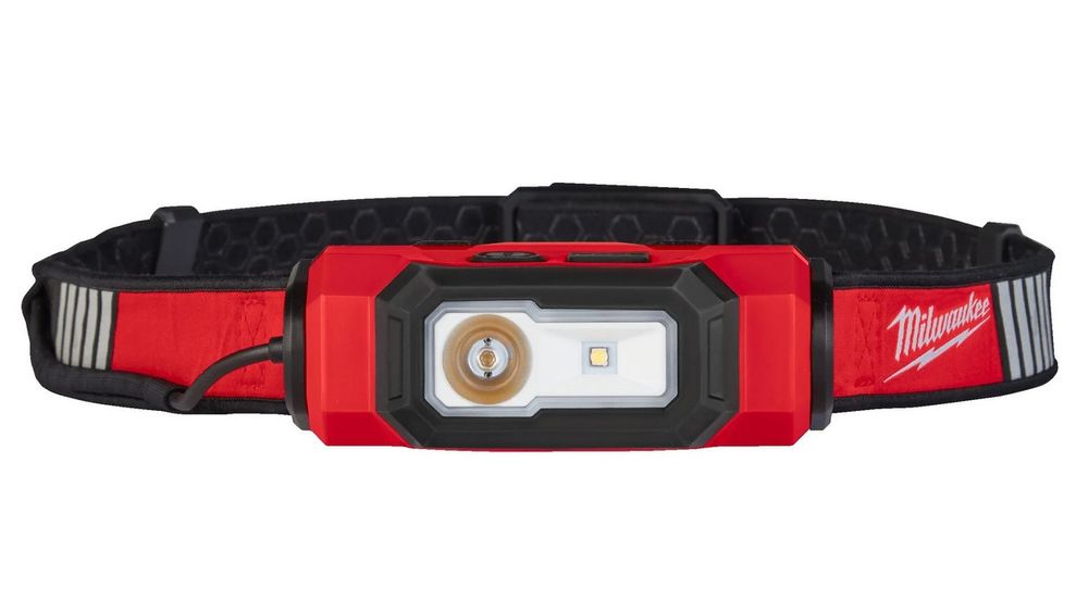 Lanterna pentru cap Milwaukee, model HI-VIS, 600 lumeni, IP53, luminozitate reglabila, 4933479768