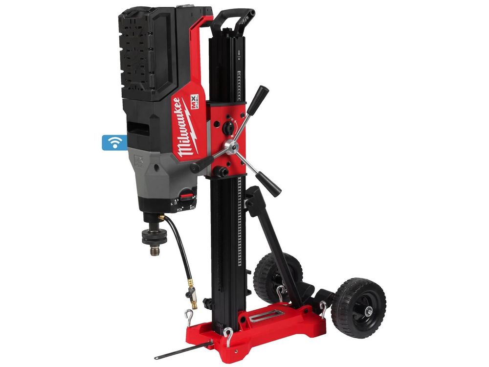 Masina de gaurit cu carota diamantata Milwaukee MXF DCD350 KIT-122, 350mm, 4 viteze, 2x acumulatori 12Ah, incarcator, tehnologie One Key, 4933493143