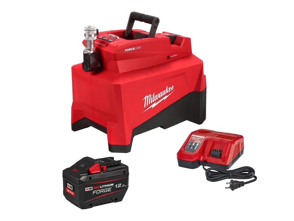 Pompa hidraulica utilitara Milwaukee M18 HUP700-121, 700 bari, rezervor 1.6L, motor fara perii, cablu 1.8m, 1x acumulator, 1x  incarcator, tehnologie One Key, IP54, 4933499335
