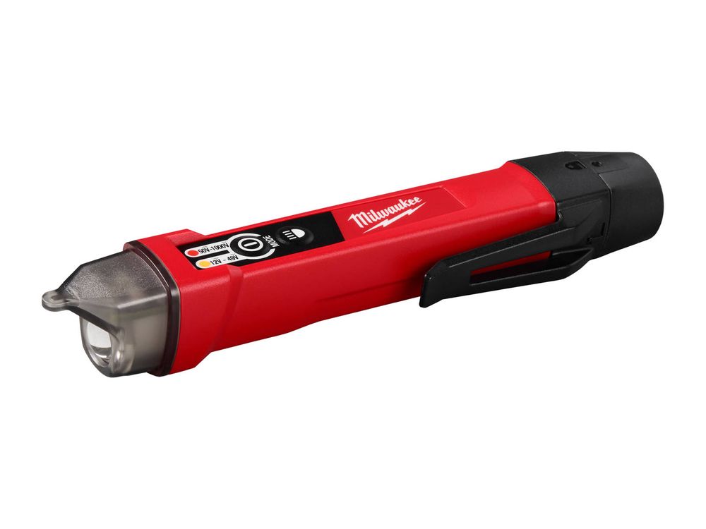 Detector tensiune fara contact Milwaukee, 12-1000V AC, gama dubla, CAT IV 1000V, IP54, LED+sonor, 4933500162