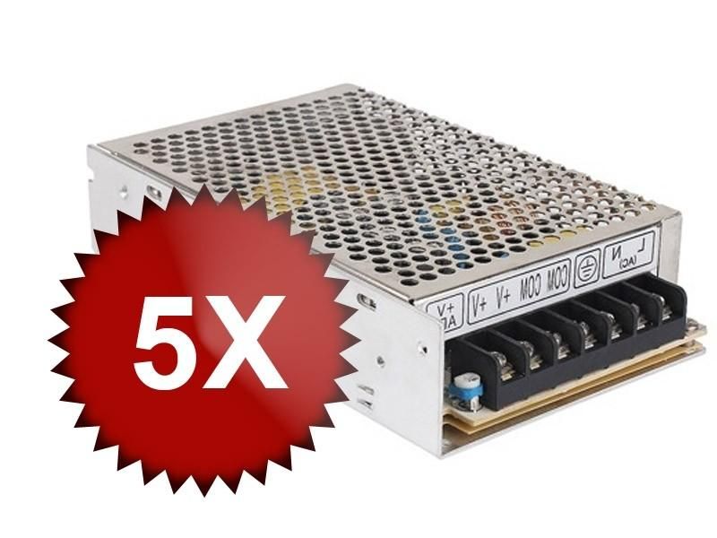 5 Bucati x Sursa alimentare HQ, High Quality, 12V 10A stabilizata