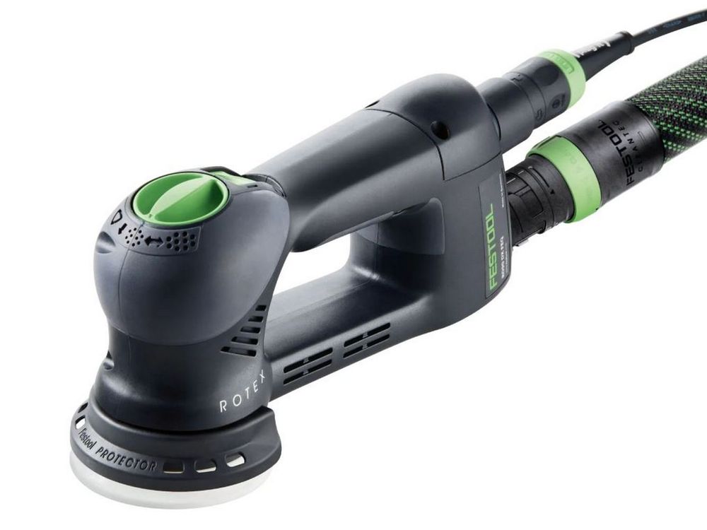 Slefuitor cu excentric Rotex, Festool RO 90 DX FEQ-Plus, 3500-7000 RPM, sistem FastFix, cablu 4m, accesorii, cutie, 576259