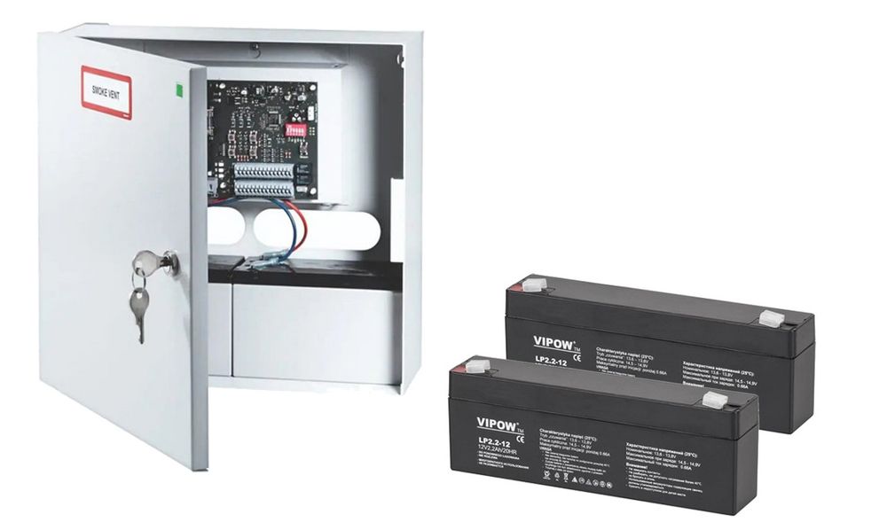 Centrala de desfumare BTR cu 2 acumulatori 12V, 2.2Ah, 60.101- BCR 4A-kit