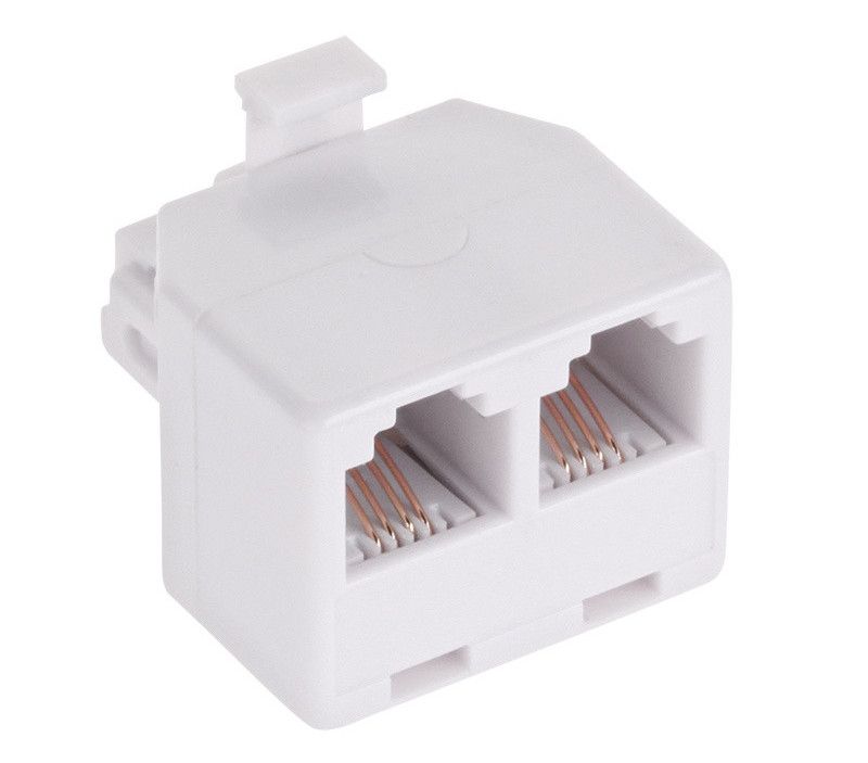 Adaptor telefonic 6P4C TATA - 2x MAMA, TEL0023-1
