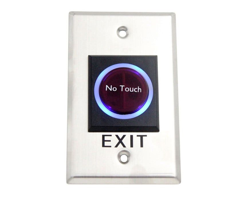 Buton de iesire cu infrarosu fara atingere, Indicator stare LED, Otel inoxidabil, NO/NC/COM, SECUKEY Cbutton 6