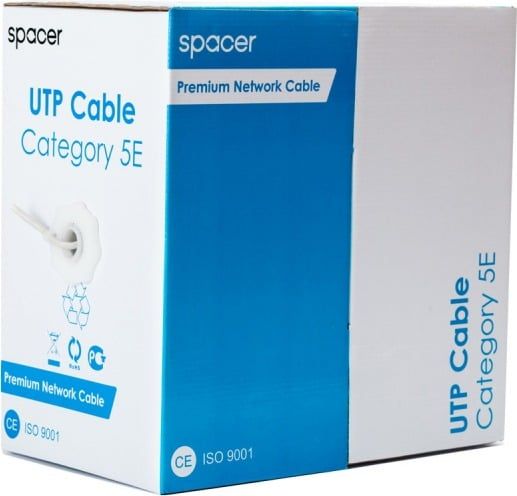 Cablu UTP CCA (Cupru-Aluminiu) Cat5e Rola 305 metri fir 0.51, RCAT5ECCA