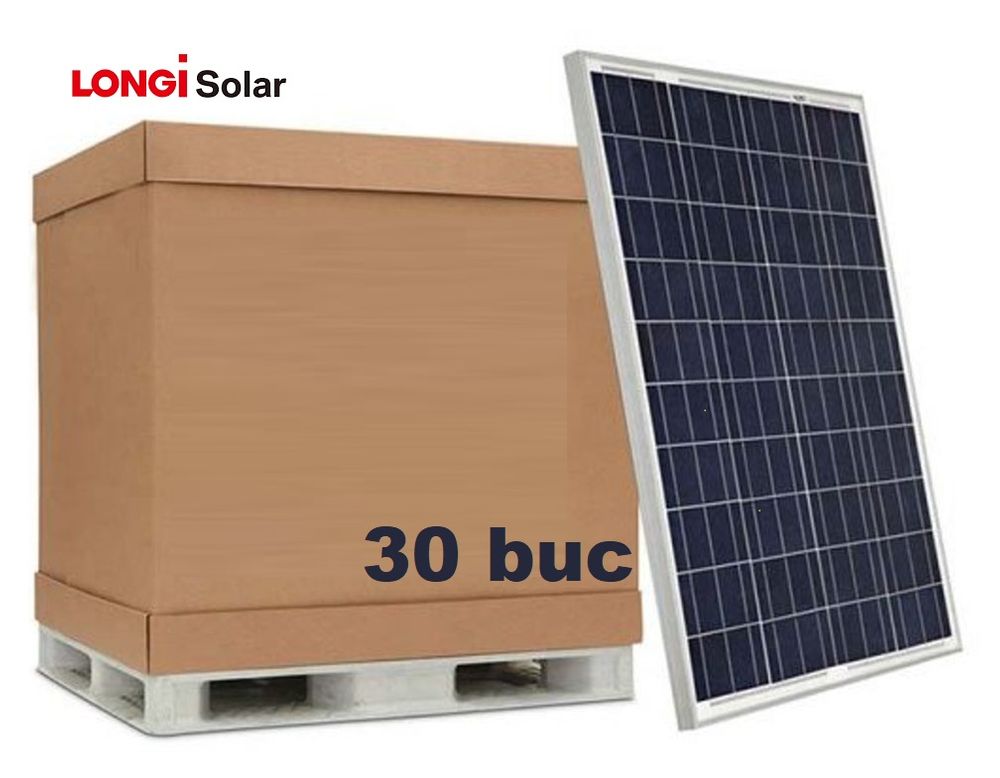 Palet panouri solare monocristaline Black (30buc) 370W Longi Solar