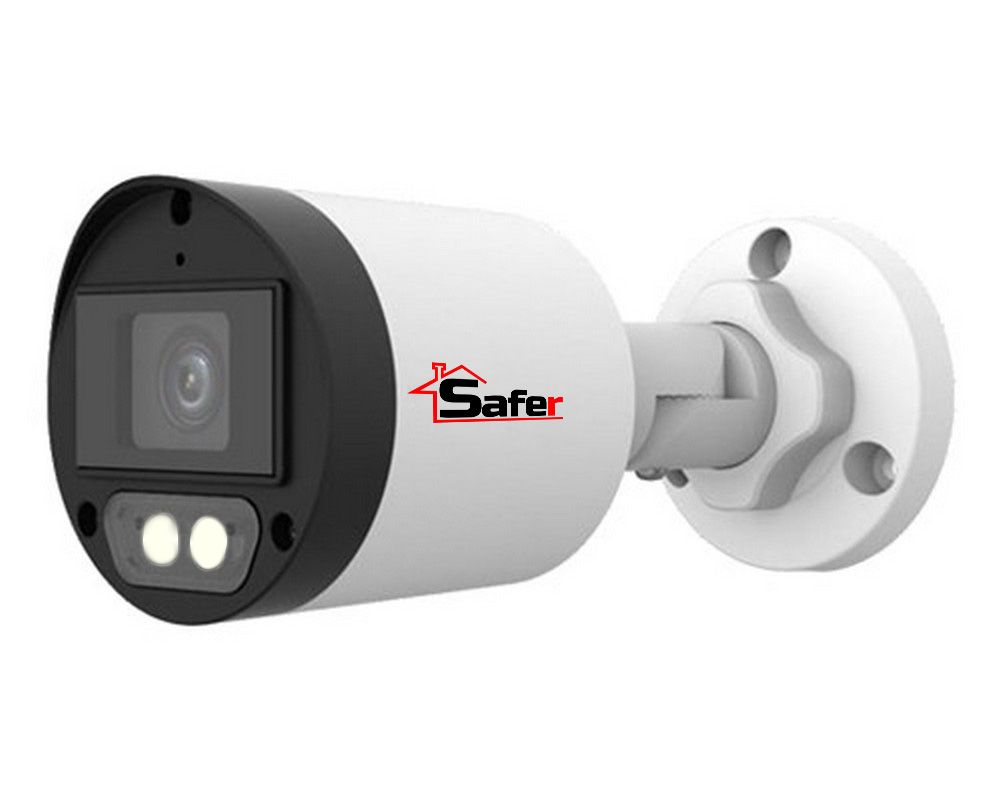 [RESIGILAT] Camera de supraveghere, 5 MP, LED cu lumina alba 40 m, 2.8mm, ColourHunter, Safer, SAF-BM5MP40F28-LED-A(U)-R1