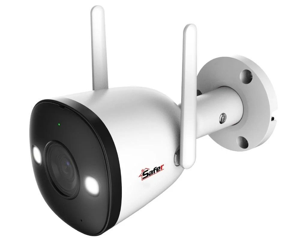 [RESIGILAT] Camera IP Wireless, Guardian Safer, 2K - 4MP, Wireless, Microfon si difuzor, Alarma acustica si optica, MicroSD, IP67, SAF-WB42FEP-R