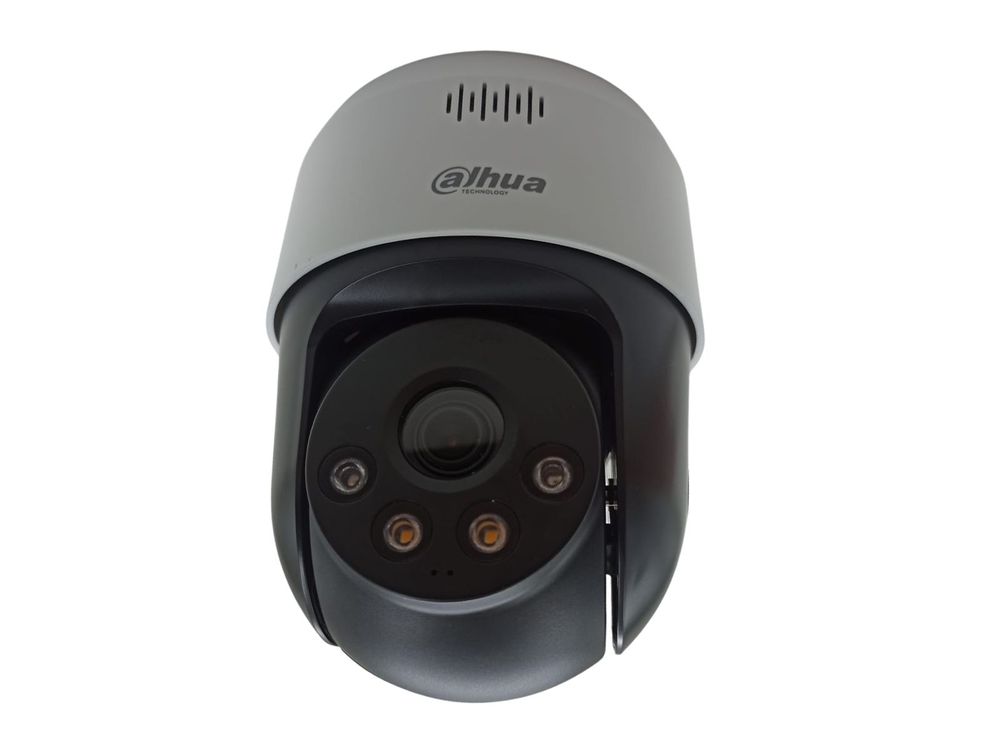 [RESIGILAT] Camera supraveghere PT IP, 3MP, lentila 4mm, IR 30m si lumina alba Smart Dual Light, H.265 DWDR SMD 3.0 IVS, audio bidirectional, sirena si lumina avertizare, slot microSD 256GB, PoE, 12VDC, IP66, DH-SD2A300NB-GNY-A-PV-R1