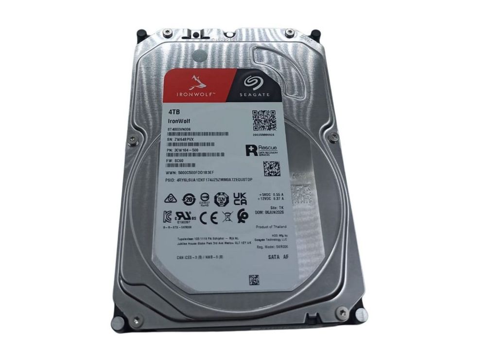 [RESIGILAT] Hard Disk 4TB Seagate Ironwolf, 202 MB/s, 5400 RPM, cache 256MB, ST4000VN006-R1