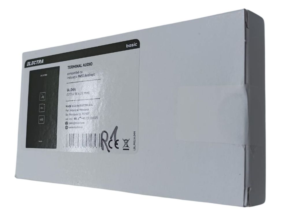 [RESIGILAT ]Post de interior audio Electra IA.04N-R2, compatibil cu instalatii analogice, tastatura touch iluminata, carcasa ABS, negru
