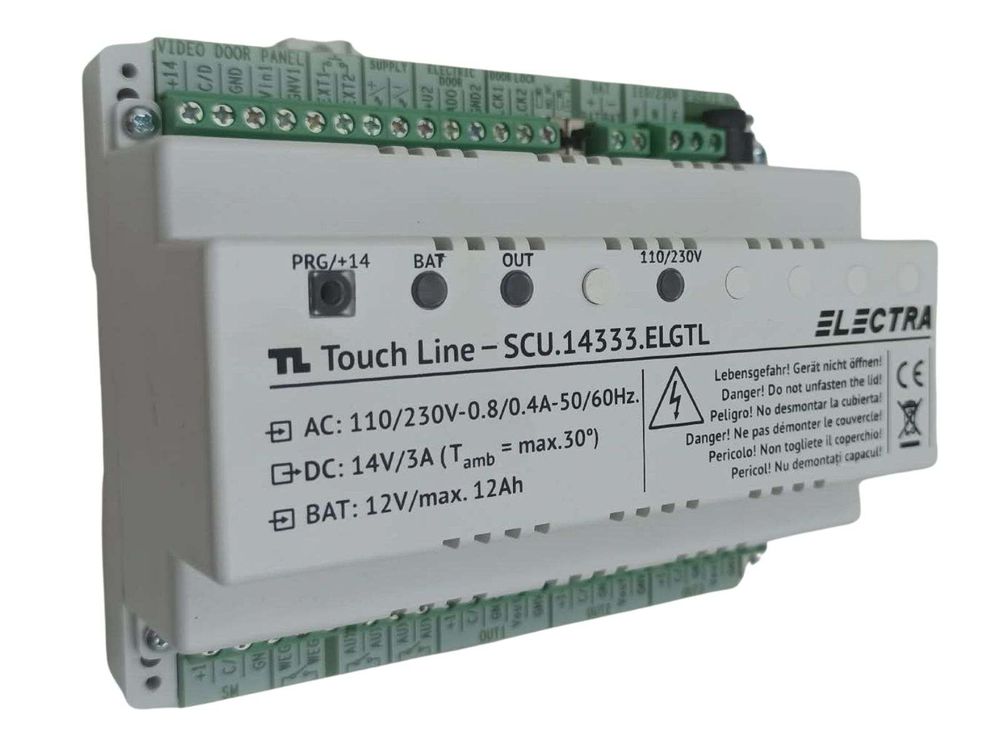[RESIGILAT] Sursa de alimentare pentru 2/3 familii Electra Touch Line, generatia 3, montaj sina DIN, alb, SCU.14333.ELGTL-R1