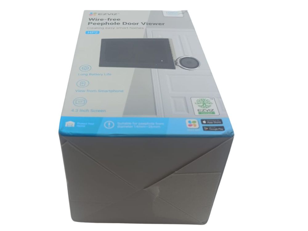 [RESIGILAT] Vizor digital de usa Ezviz, Wi-Fi, ecran interior color, unghi larg de vizualizare, alimentare pe baterie, CS-HP2-Silver-R1