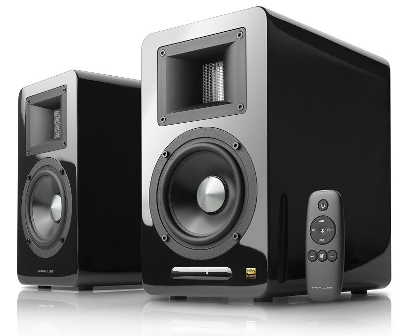 Set boxe 2.0 active 100W (2X50W) cu Bluetooth AIRPULSE A100-BK Negru