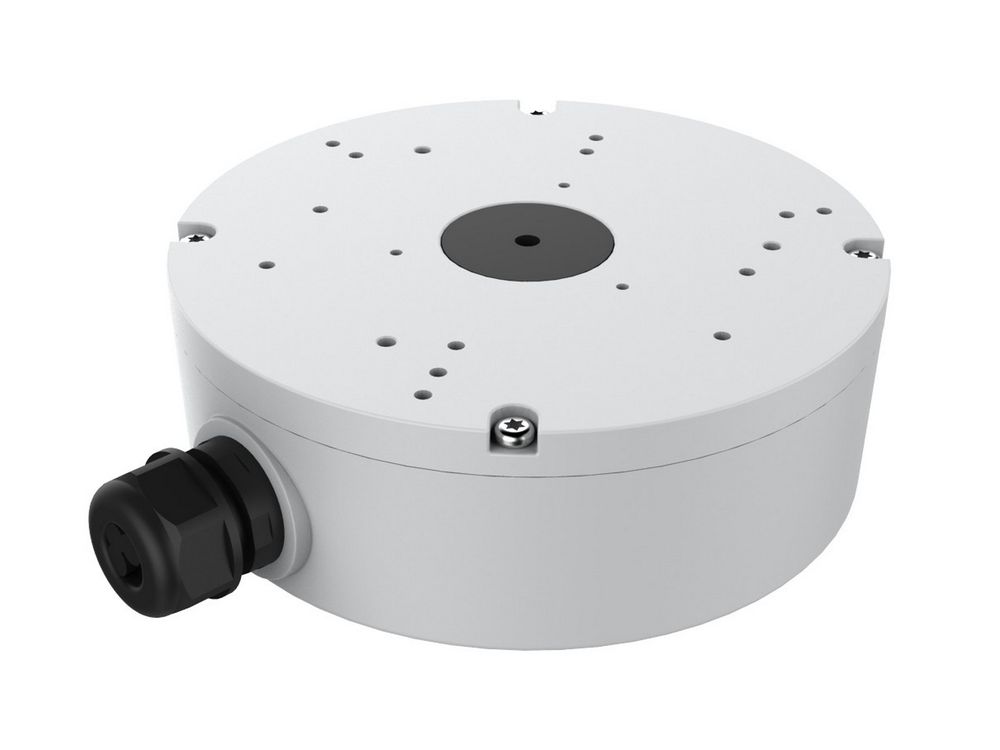Doza rotunda pentru camere supraveghere, Tiandy, 140 × 140 × 51 mm, metal alb, A22_V6.0