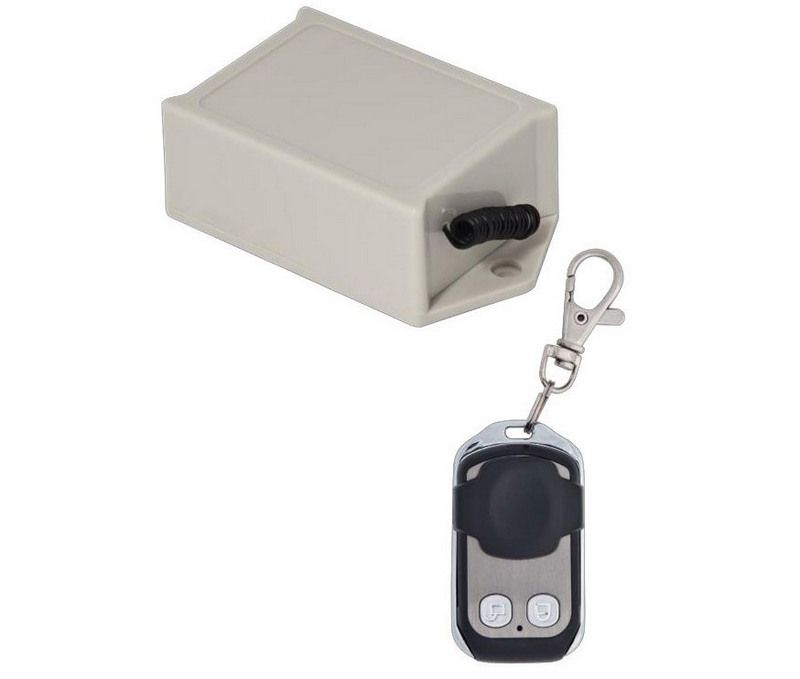 Set receptor radio 12V si telecomanda pentru automatizari porti 2 canale, ABK-401-2-12