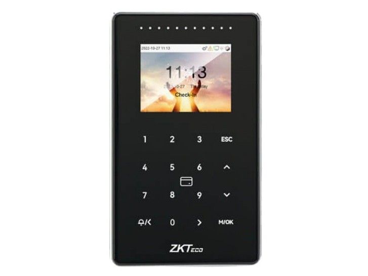 Controler acces pontaj ZKteco, cod, cititor RFID EM 125KHz, TCP/IP, Wi-Fi, Wiegand In/Out, ACO-SC800-1-W-B