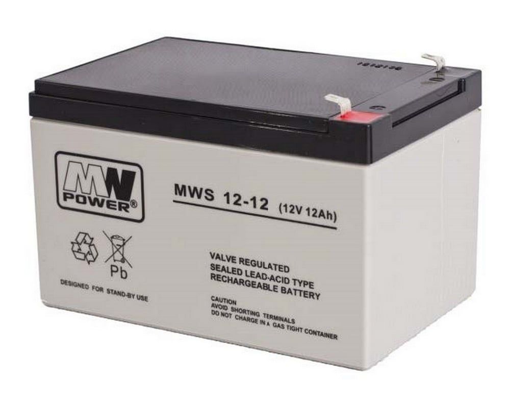 Acumulator 12V, 12Ah, fara intretinere, MW Power, MWS 12-12