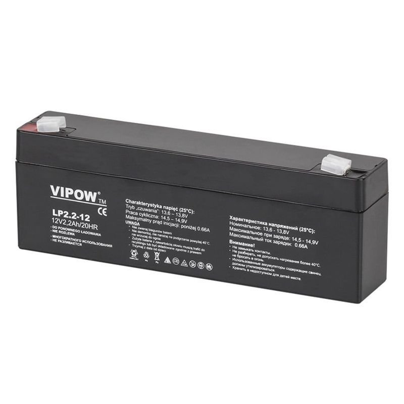 Acumulator cu gel Vipow BAT0220, 12V, 2.2A