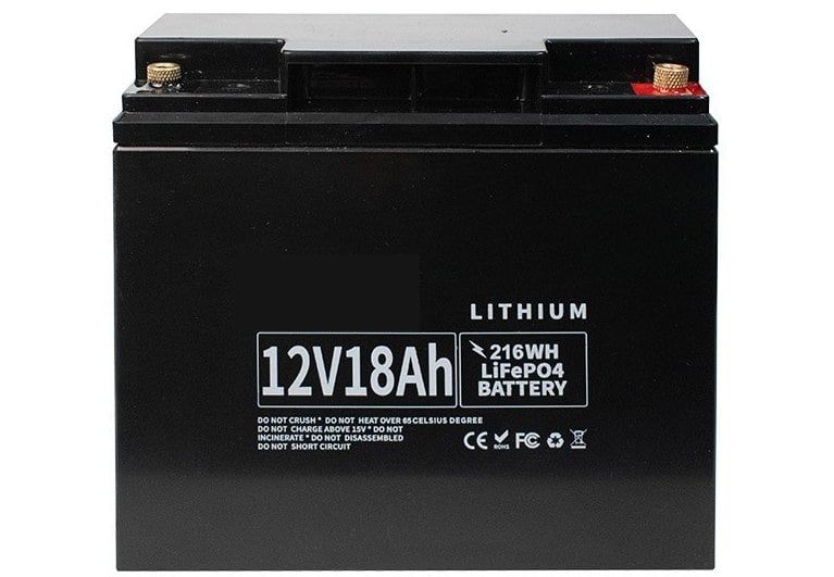 Acumulator de tip LiFePO4, 12V 18Ah, Putere maxima 216 Wh, LFP 12V/18Ah