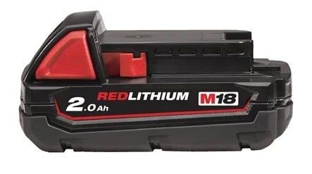 Acumulator M18 Milwaukee, 2Ah, management al temperaturii, cadru de sudura, separator de celule, 4932430062