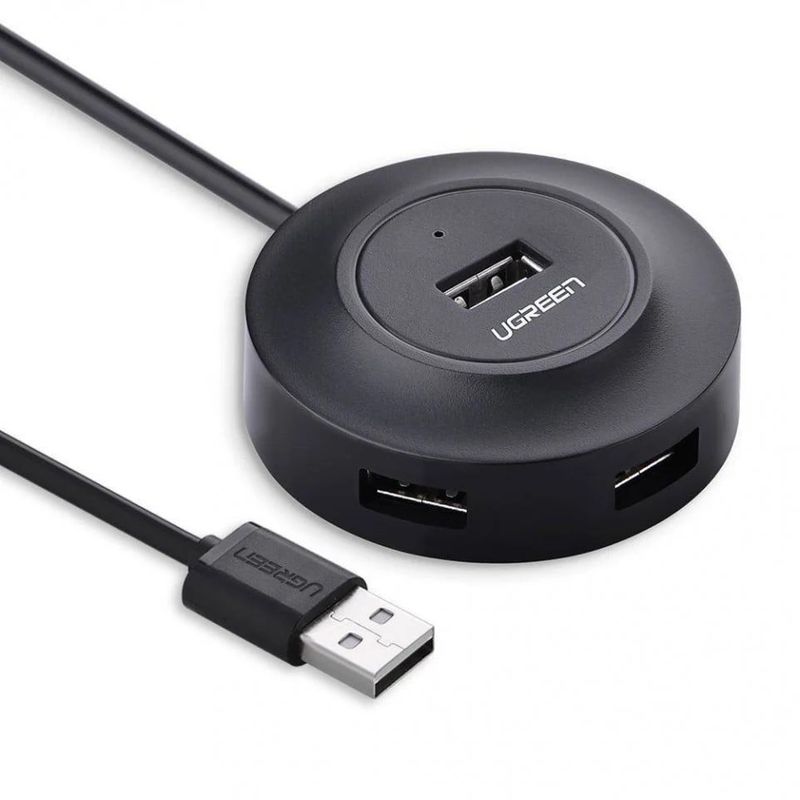 HUB USB 2.0 UGREEN CR106, 4 porturi USB, 1m, Plug and Play, compatibil Windows/Mac/Linux, CR106