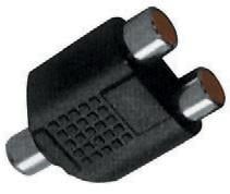 Adaptor RCA mama la 2 X RCA mama MONO, ZLA0306