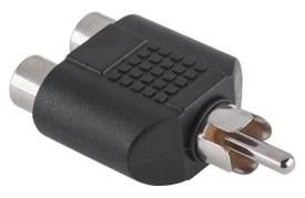 Adaptor RCA tata la 2 RCA mama MONO, ZLA0305