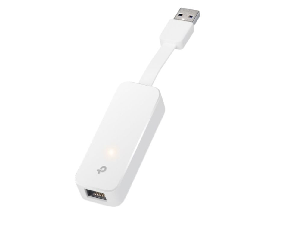 Adaptor USB 3.0 la mufa RJ45, Gigabit Ethernet pentru computere, TP-Link UE300, portabil, pliabil