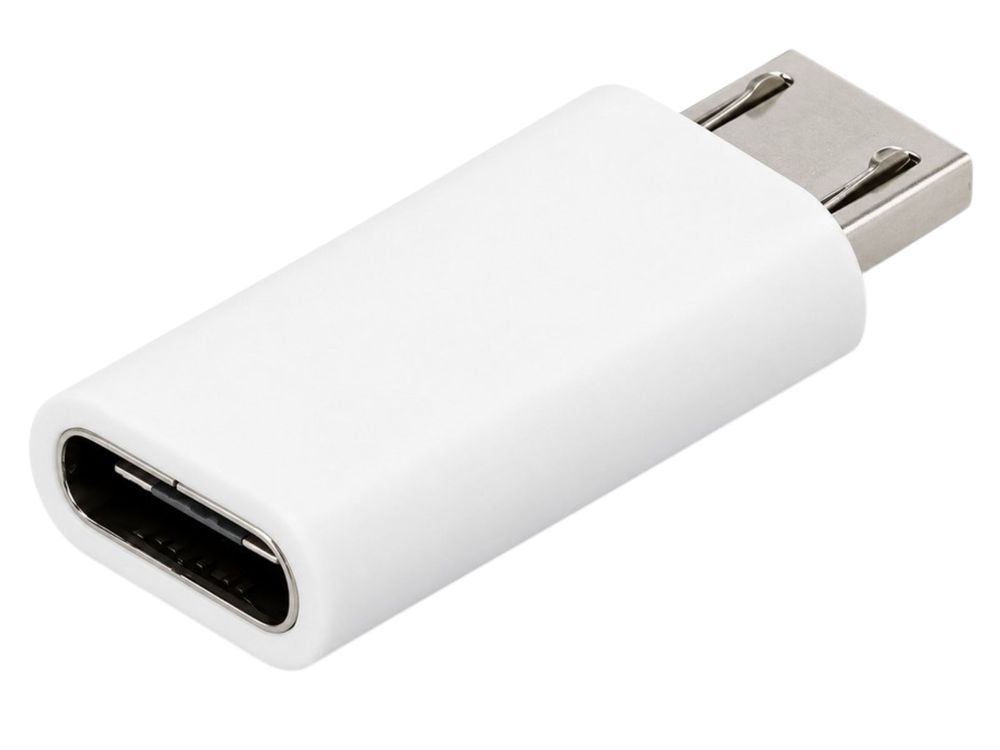 Adaptor USB Micro-B tata la USB-C mama, alb,  Raspberry Pi SC0257