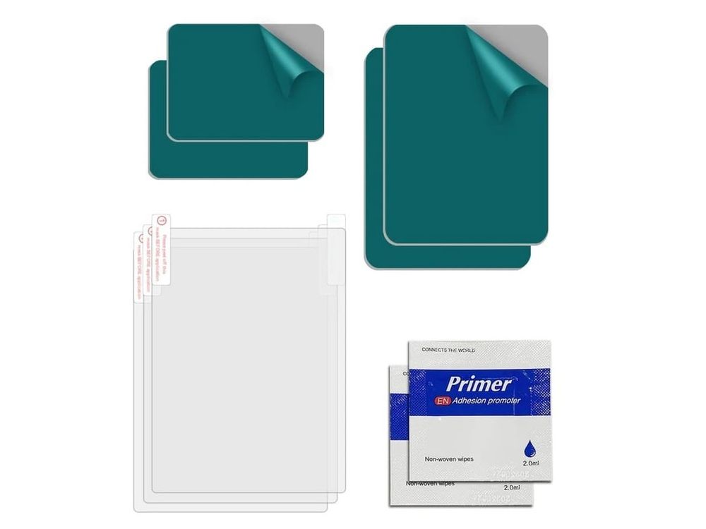Set banda adeziva si autocolant electrostatic pentru fixare camere auto, Adhesive Vantrue