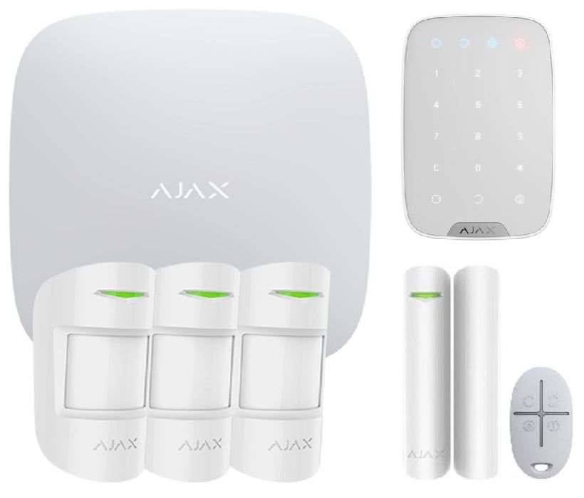 Kit sistem de alarma IP / GSM wireless Ajax 4 zone KITAJAX4KEY
