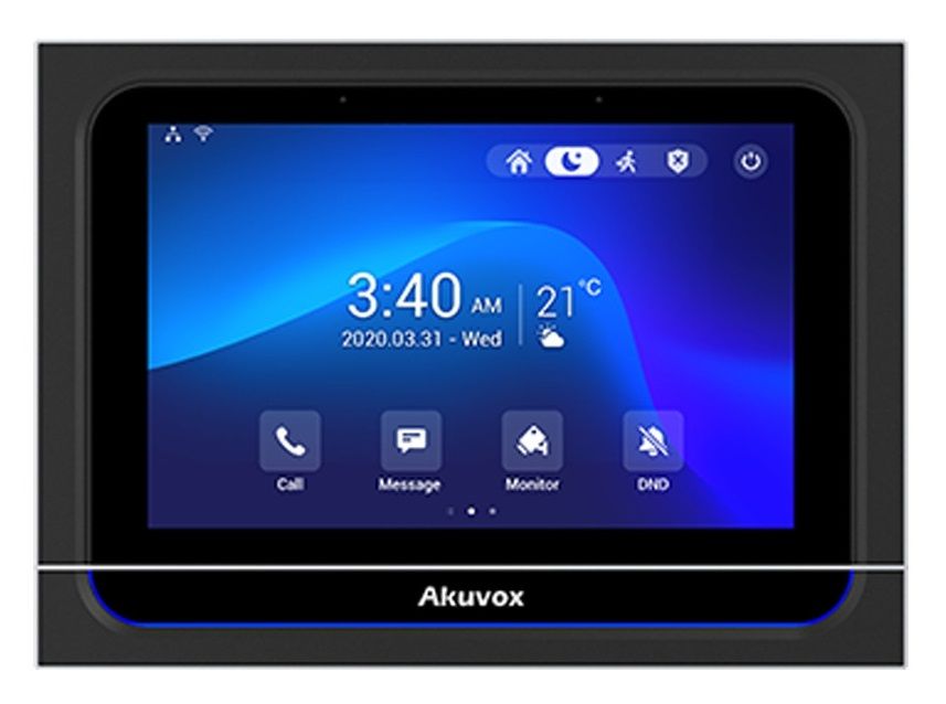 Monitor IPS videointerfon de interior, 7 inch, Android 9.0, TCP/IP, PoE, WiFi, Akuvox, X933W
