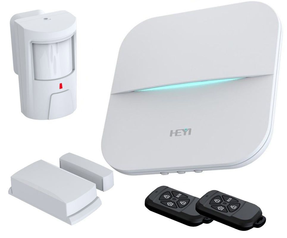 Sistem de alarma wireless, Wi-Fi, GSM, 2 zone, Android/iOS, TCP/IP, HY-W20