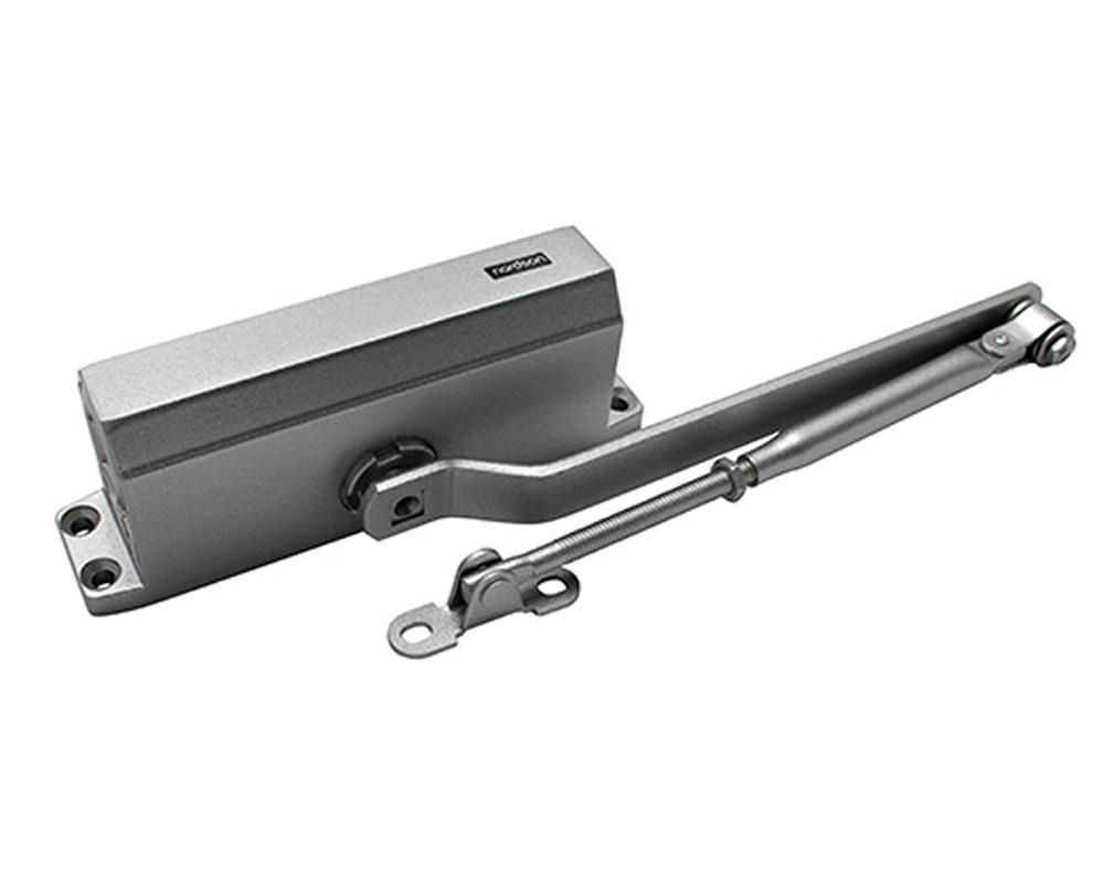 Amortizor hidraulic cu brat pentru usi de 35-65kg, aluminiu, deschidere usa 180°