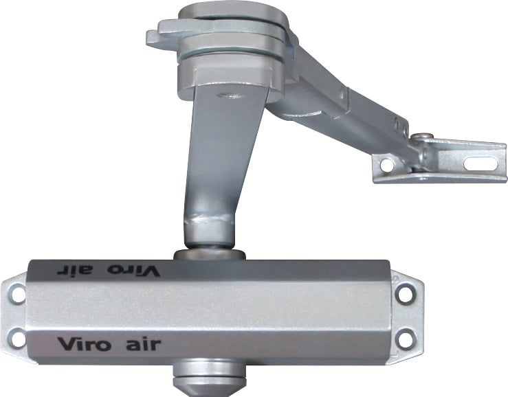 Amortizor VIRO AIR cu pinion si cremaliera, pentru usi de maxim 110cm si 85kg, gri, 118.13.2.212