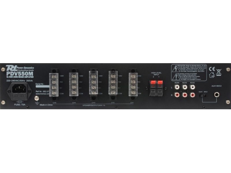 Amplficator profesional PA Matrix 5 zone 250W