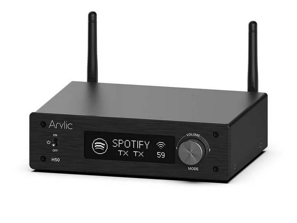Streamer audio cu amplificator Rakoit AUDHC-RKT-H50, 2x 50W, Bluetooth, Alexa, Spotify