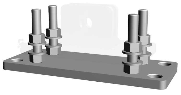 Placa de montaj ajustabila compatibila cu C75, G75-8, AP75
