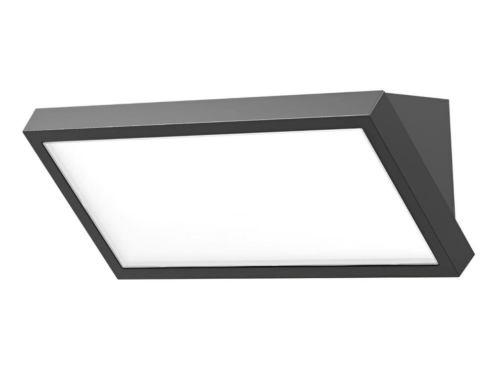 Aplica LED exterior Braytron Napoli-M BR-BG37-00582, 20W, 3in1 CCT, IP65, GRI, IK06