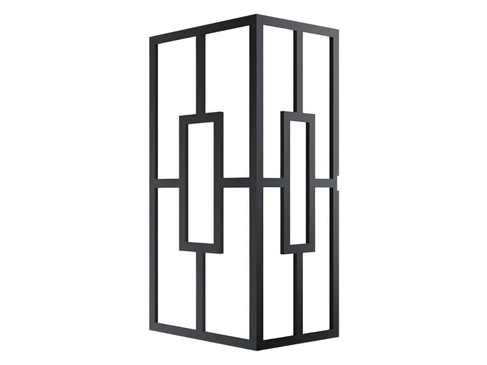 Aplica LED perete Braytron Veneto BR-BG37-00381, 10W, 3IN1, IP44, Patrat, 950lm, Negru, IK08