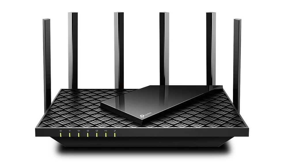 Router Wi-Fi 6Gb Dual Band Tp-Link Archer AX72, 5 porturi, 4x Gb LAN, 1x Gb WAN, 4.8Gbps, tehnologie One Mesh si OFDMA, port USB 3, 6 antene