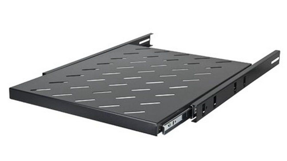 Raft culisant pentru rack podea 1000mm, ASYTECH Networking ASY-SS-1000F, 19 inch, capacitate 30Kg, acces facil, otel, negru
