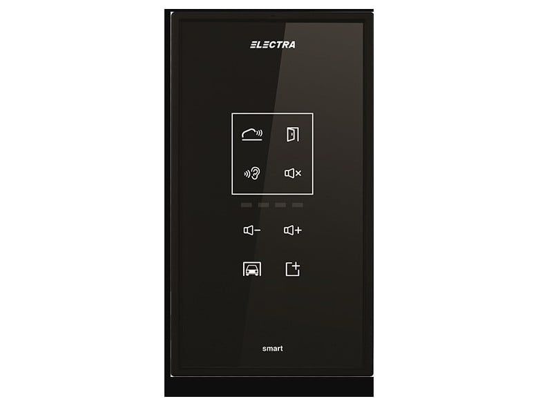 Post interior audio ELECTRA Smart ATM.0S083.ELBTL, tastatura touch iluminata, hands free, convorbire full duplex, monitorizare audio, negru