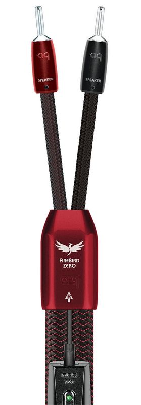 Cablu boxe cu mufe de tip banana Audioquest AUDHC-AQ-FBIRDZERO02.5, 10 AWG, conductor din cupru si argint, 2.5m