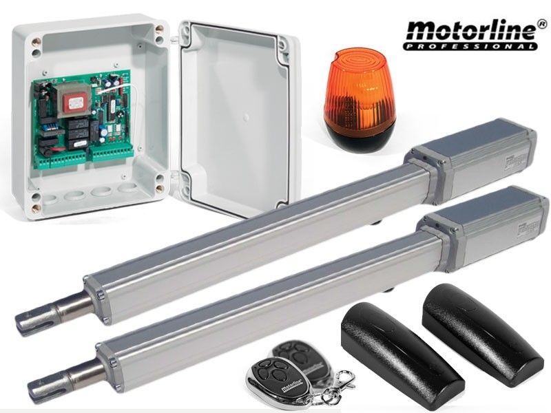 Automatizare de poarta eleganta 2 x 3M/250Kg Motorline M400E