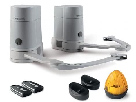 Automatizare poarta batanta cu brat articulat, pentru trafic mediu, pana la 2x2 m sau 2 x 250 kg, KING GATES MINIMODUSKIT24